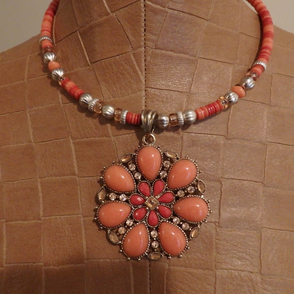 Coral-colored Necklace